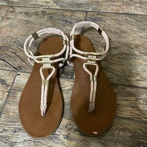 Pink with diamond sandals